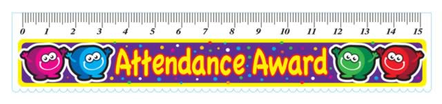 Attendance Award' Ruler - School Merit Stickers