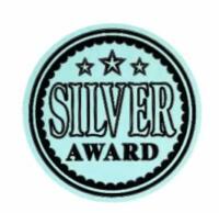Metallic 'Silver Award' sticker 19mm