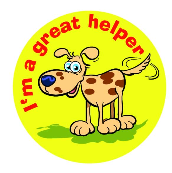 I'm A Great Helper Sticker School Merit Stickers