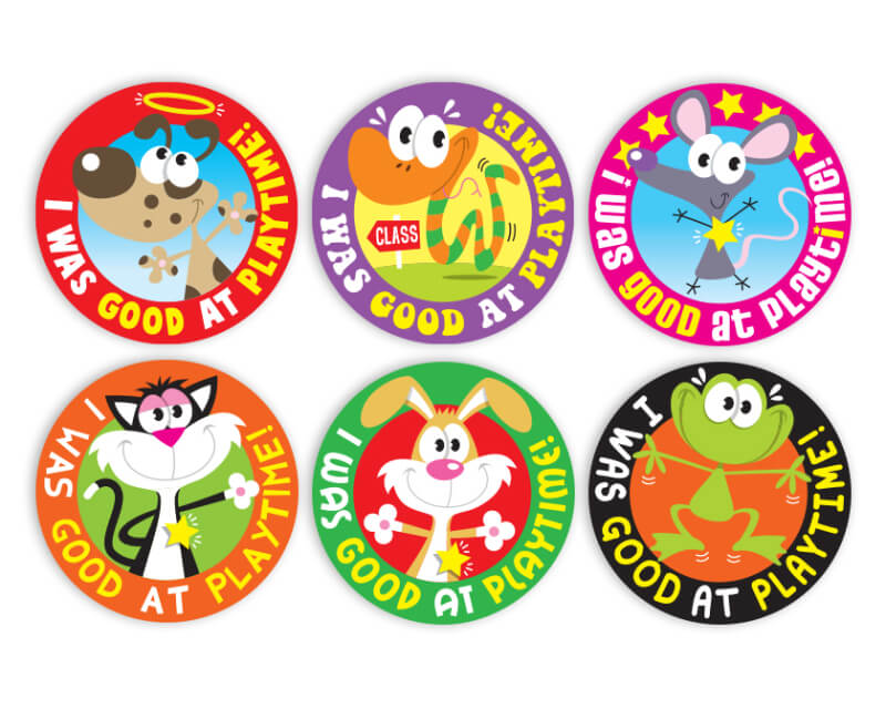 Playtime 4 Sticker Multipack - School Merit Stickers