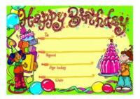 Birthday Certificates & Homepads