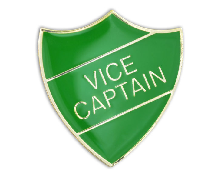 Vice Captain Badge Green and Gold (Pack Of 5) - School Merit Stickers