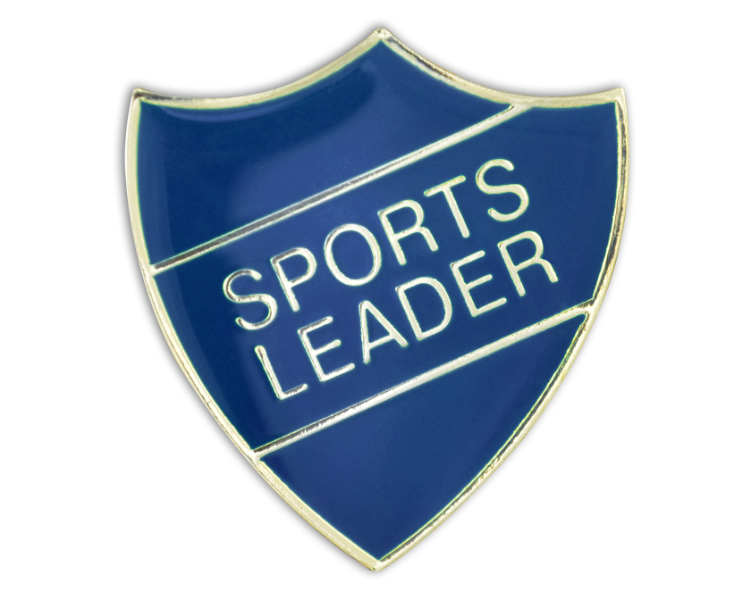 Sports Leader Badge Blue and Gold (Pack Of 5) School Merit Stickers