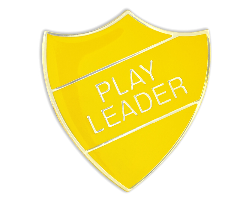 Play Leader Badge Yellow and Gold (Pack Of 5) School Merit Stickers