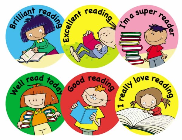 Good Reader Badge (Pack Of 5) - School Merit Stickers
