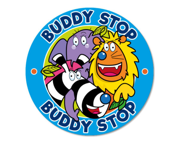 60cm Buddy Stop Sign (Animals) - School Merit Stickers