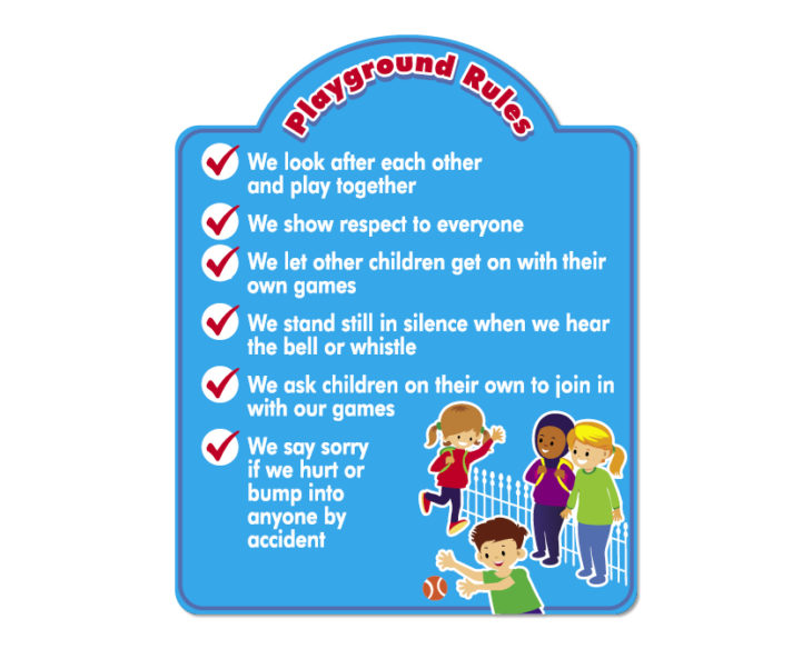 Playground Rules School Merit Stickers