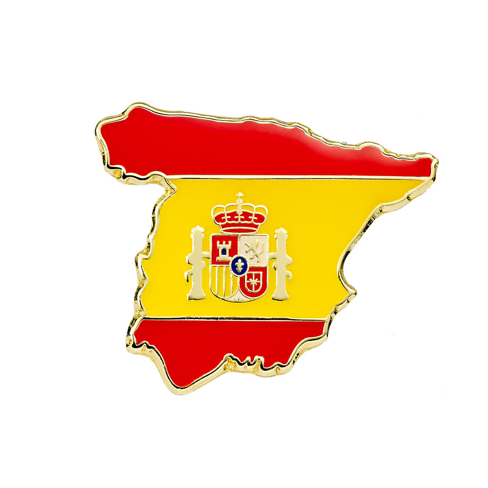 Spanish Shaped Enamel Badges School Merit Stickers