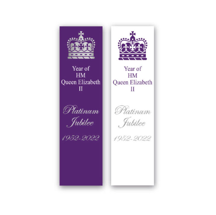 Queens Platinum Jubilee Paper Bookmarks School Merit Stickers