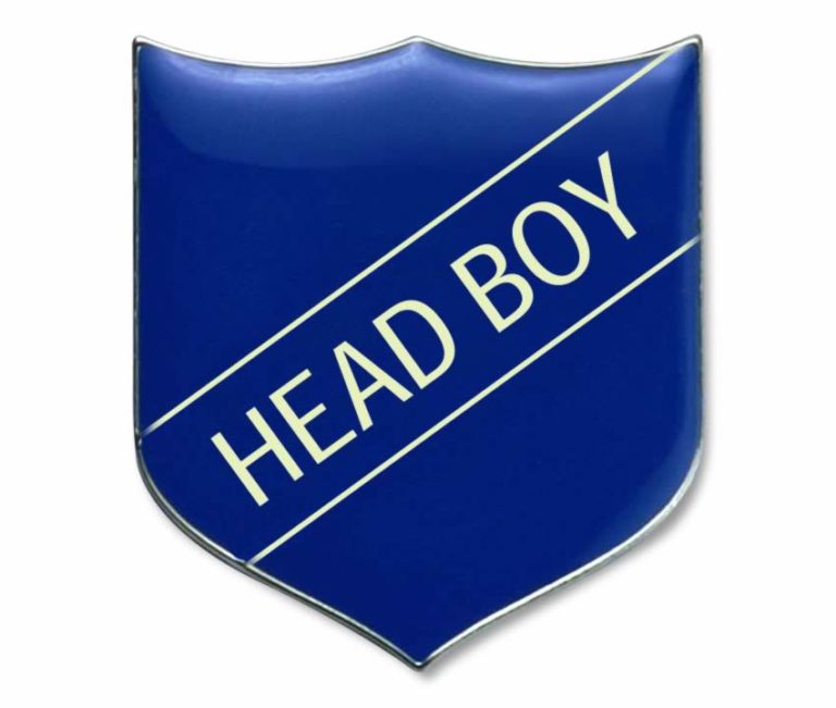 Head Boy Badge Blue (Pack Of 5) - School Merit Stickers