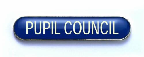 PUPIL COUNCIL badge blue (pack of 5)