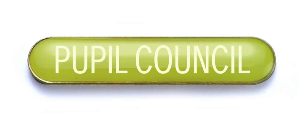 PUPIL COUNCIL badge yellow (pack of 5)