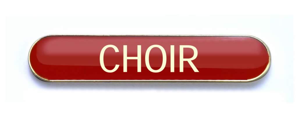 CHOIR badge red (pack of 5)