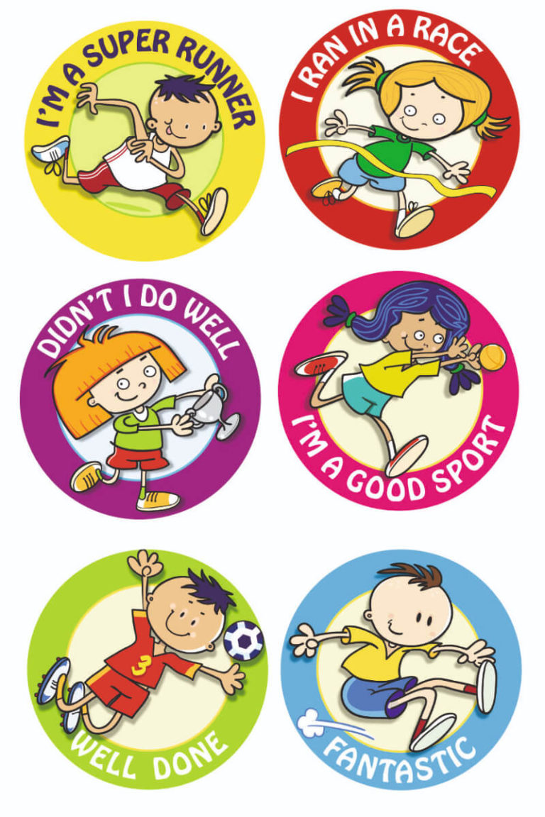 Sports Day Awards School Merit Stickers