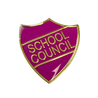 SCHOOL COUNCIL badge purple