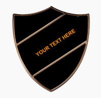 Bronze Enamel Title  badges style C (min quantity 25)