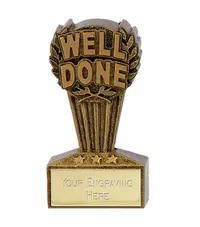 Well Done star trophy