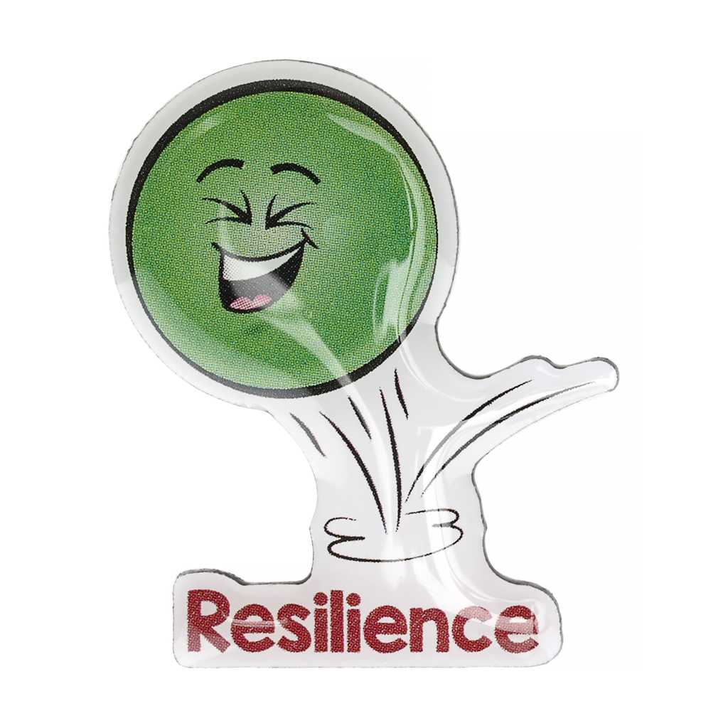 Resilience Shaped Enamel Badges