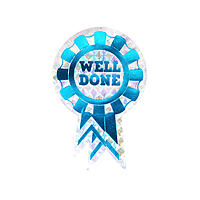 Rosette sticker Well Done