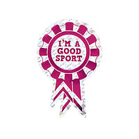 Rosette sticker I'm a good sport