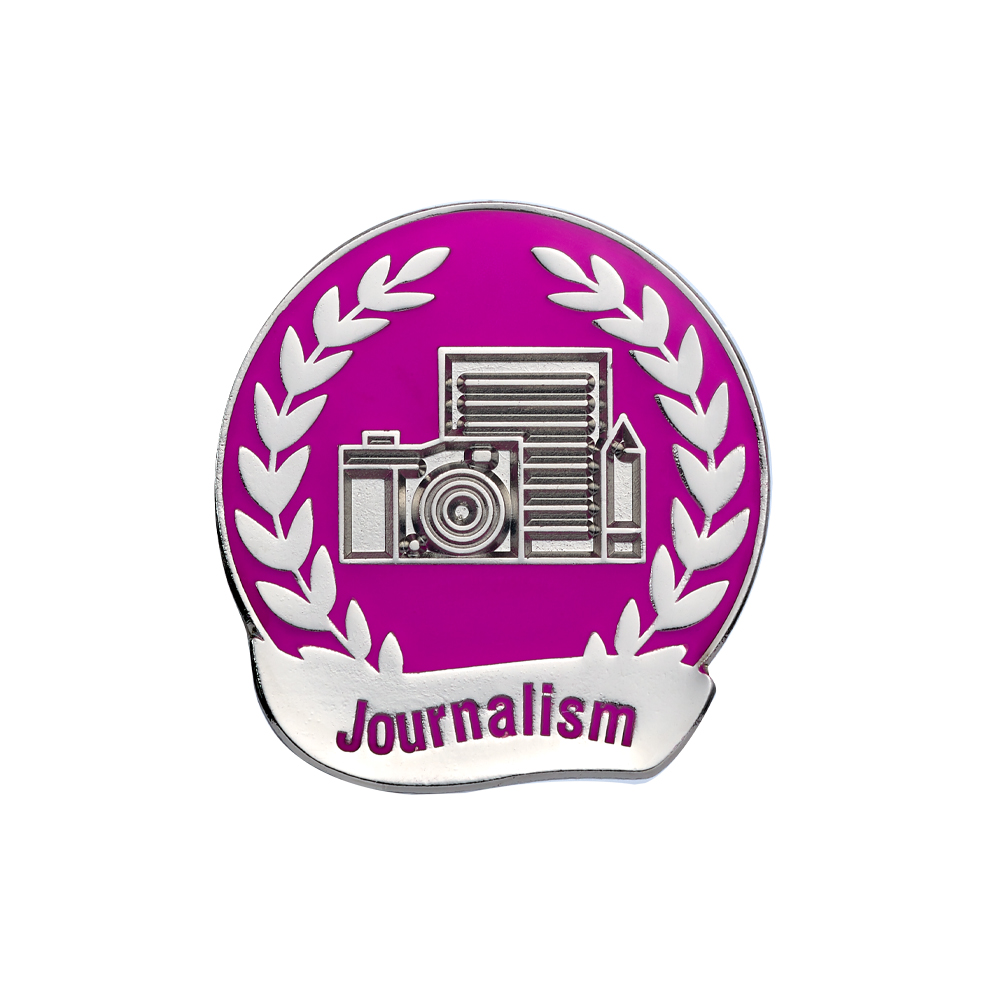 Journalism Enamel Badges