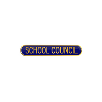 SCHOOL COUNCIL badge blue (pack of 5)