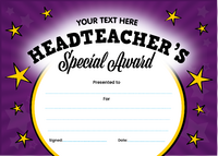Headteacher's Special Award (landscape)