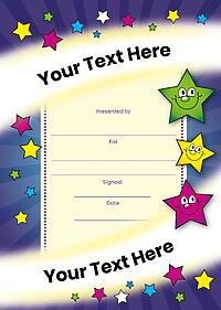 Smiley Stars Certificate