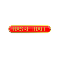 BASKETBALL bar badge (pack of 5)