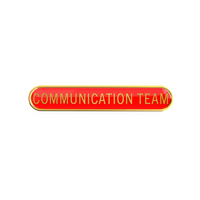COMMUNICATION TEAM bar badge (pack of 5)