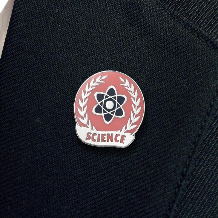 Science Enamel Badge (Pack Of 5) - School Merit Stickers