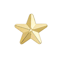 Gold 3D Star badge (pack of 5)