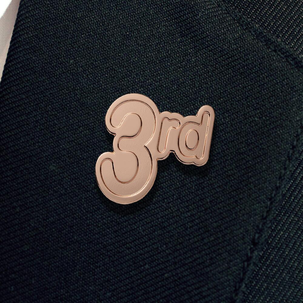 3rd Bronze Badge (Pack Of 5) - School Merit Stickers