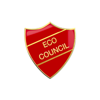ECO COUNCIL shield badge (pack of 5)